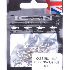 Leeda ICON Casting Snap Link 36kg/80lb 10pk