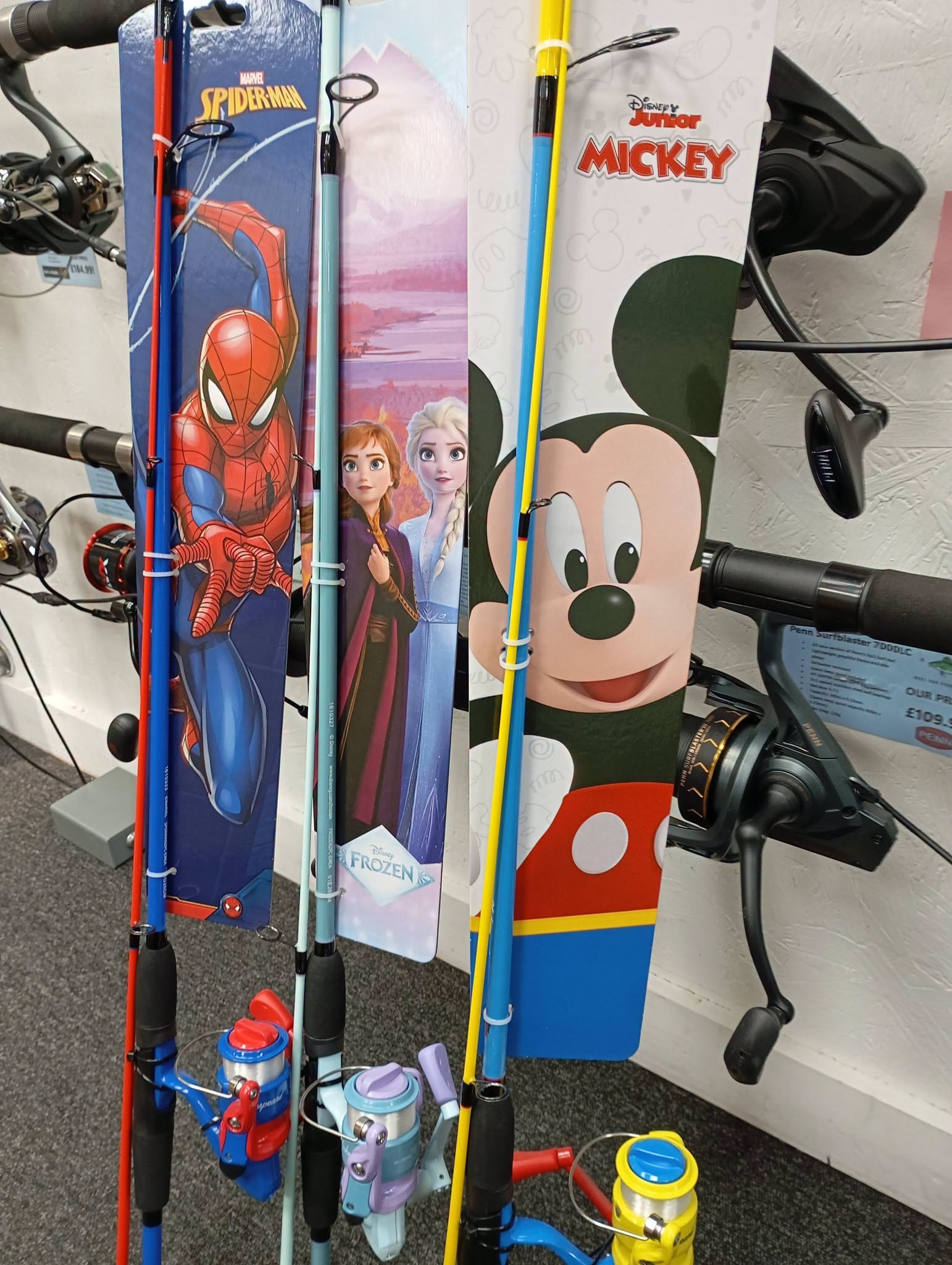 Disney/Marvel Shakespeare Rod and Reel Combos